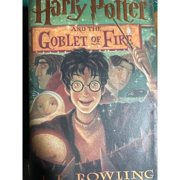 Harry Potter and the goblet of fire 哈利波特 原文書 有自然黃斑 有畫記不介意再下單