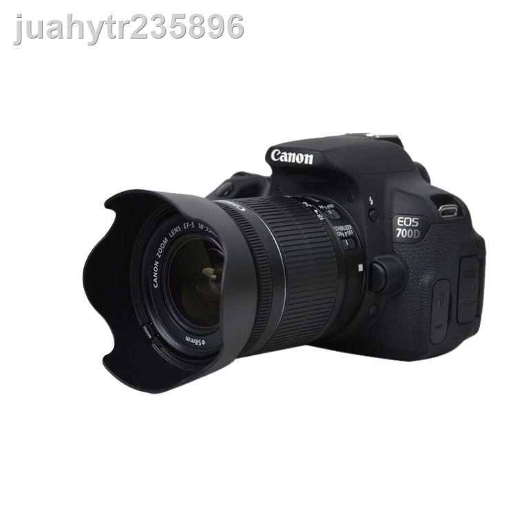 台灣出貨佳能550D 600D 650D 700D 1300D單反相機配件 遮光罩+UV鏡+鏡頭蓋