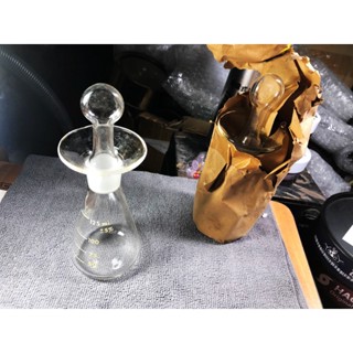 早期庫存實驗室美國製PYREX 250ML燒杯 量杯/玻璃瓶塞