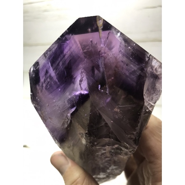 錳鋇礦水晶 紫水晶 紫黃晶 權杖水晶 平頂水晶 千層 海膽水晶 原礦 #6453