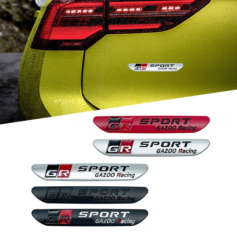 汽車金屬 GR Sport GAZ00 賽車標誌徽章貼花貼紙適用於豐田卡羅拉凱美瑞 Sienna Prius RAV4