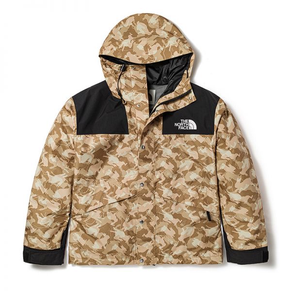 The North Face M 86 RETRO 防水透氣寬鬆連帽衝鋒外套 CNY兔紋迷彩棕 NF0A7UR9II7