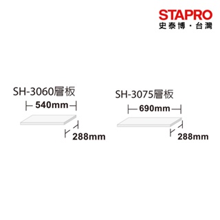 樹德SHUTER 高荷重展示架層板 SH-60 SH-75適用/白｜史泰博