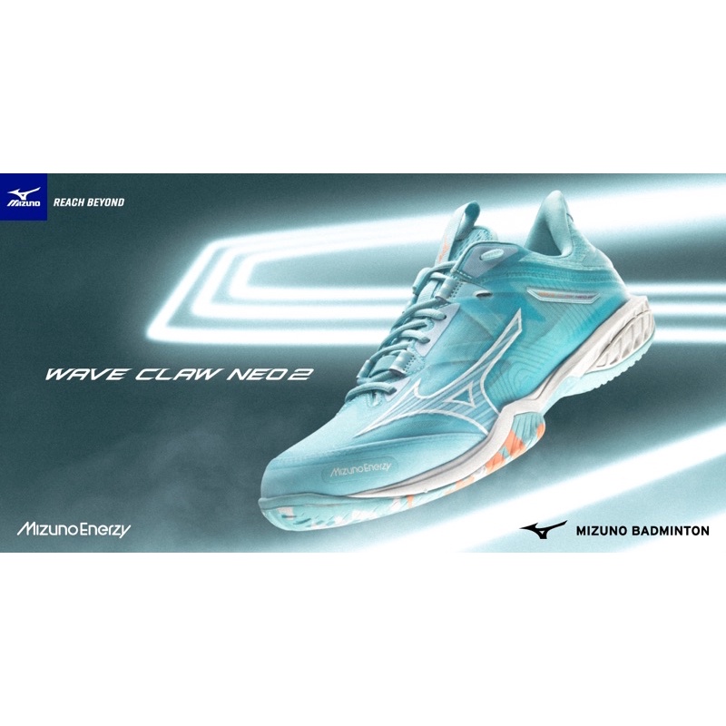 Mizuno 羽球鞋 Wave Claw Neo 2 71GA227011 美津濃 羽毛球鞋