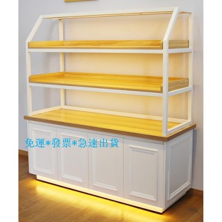 殺價 煥新 客製 J甄選鐵藝麵包櫃新款蛋糕展示櫃蛋糕模型櫃超市貨架麵包貨架中島櫃邊櫃