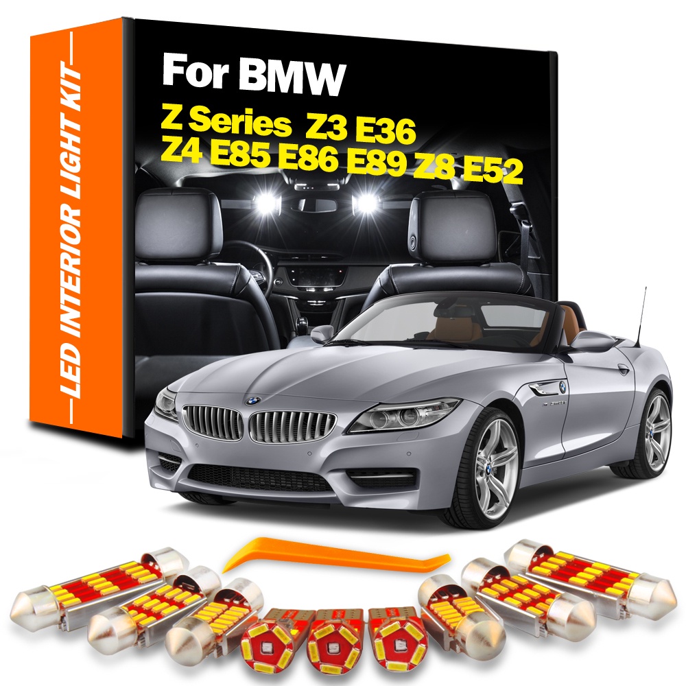 用於 BMW Z3 E36 Z4 E85 E86 E89 Z8 E52 Coupe Canbus 車輛燈泡室內圓頂閱讀燈