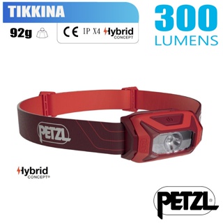 【法國 Petzl】送》TIKKINA 超輕量標準頭燈(300流明.IPX4防水).LED頭燈_紅_E060AA03