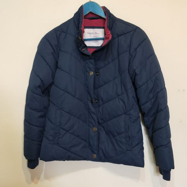 日本GAP Kids保暖外套內磨毛羽絨外套男女童輕保暖外套(160)