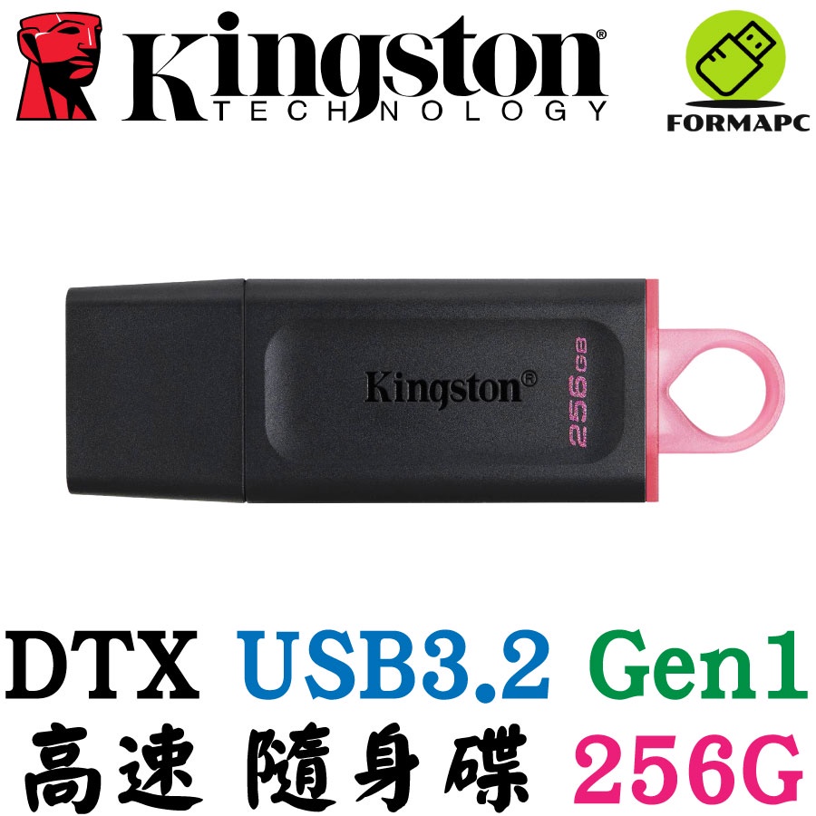 Kingston 金士頓 DataTraveler Exodia USB3.2 256G 256GB 高速隨身碟 DTX