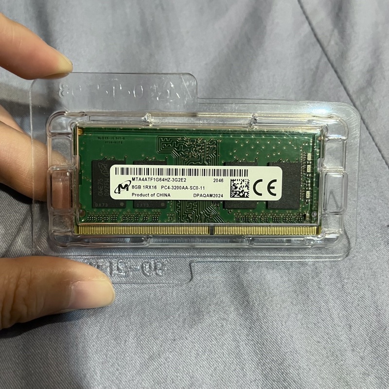 Micron美光 8G 記憶體 8GB 1RX16 PC4-3200AA-SC0-11