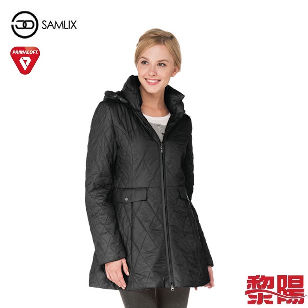 SAMLIX 山力士 36614 輕量化保暖外套 女款 (黑) 顯瘦修身/PRIMALOFT/輕量透氣 04S36614