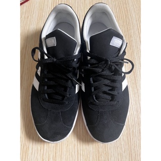ADIDAS 女復古網球鞋-黑/白(DA9887)8號