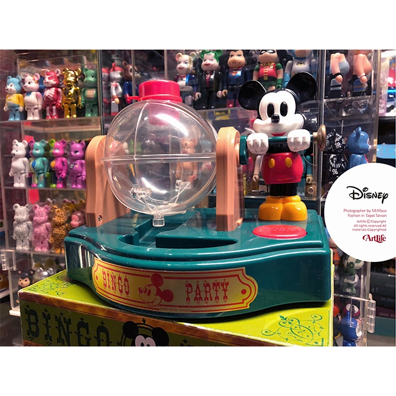 Artlife ㊁ TOMY BINGO DISNEY トミー ビンゴマシン Mickey 米奇 搖搖彩球機