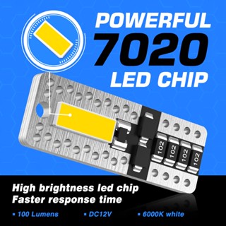 Novsight T10汽車LED閱讀燈車內燈泡標記燈泡無誤差7020晶片6000K高亮度2PCS