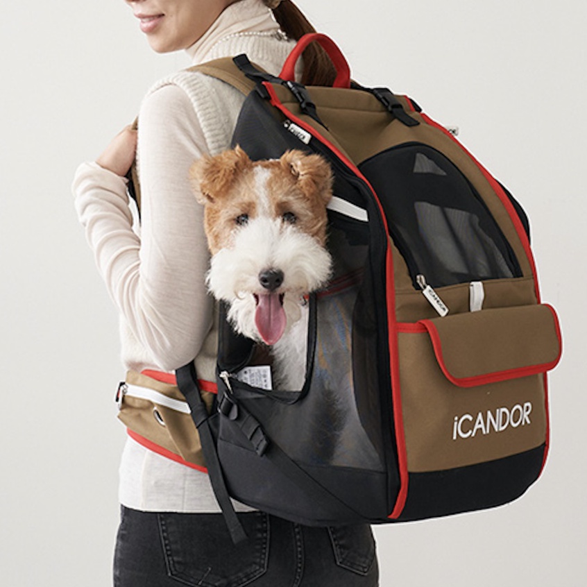 韓國進口 iCANDOR『JIGE L型框架寵物外出包』貓包 狗狗背包 寵物背包