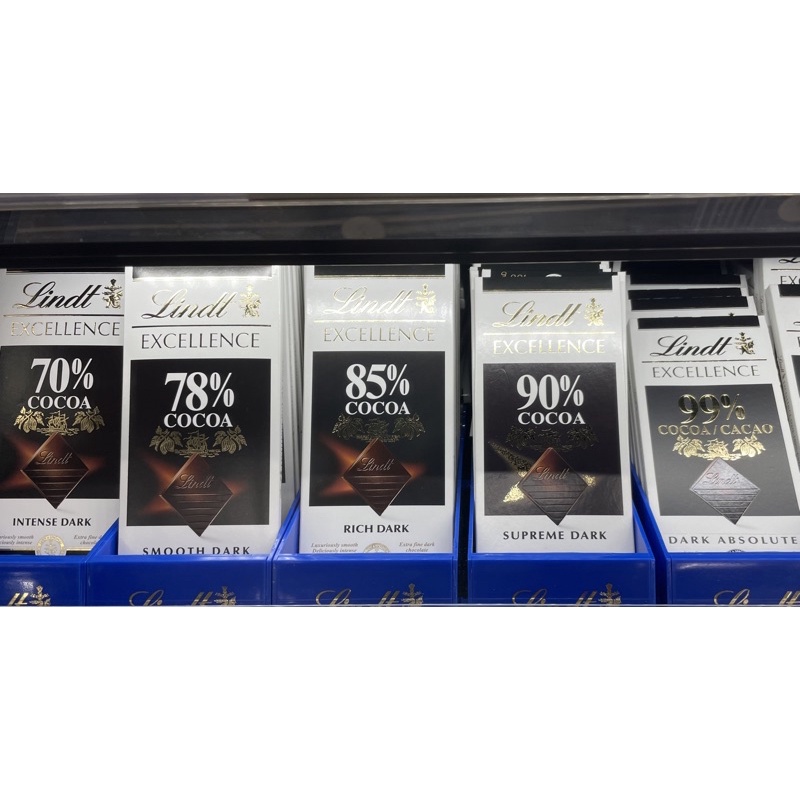 瑞士蓮極醇巧克力🍫瑞士蓮 Lindt 極醇 巧克力片 70%/78%/85%/90%/99%/100%黑巧克力 生酮苦甜