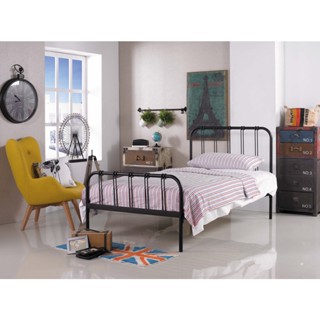 【宏興HOME BRISK】約瑟夫簡約3.5尺黑色鐵床架《JZ新品23》