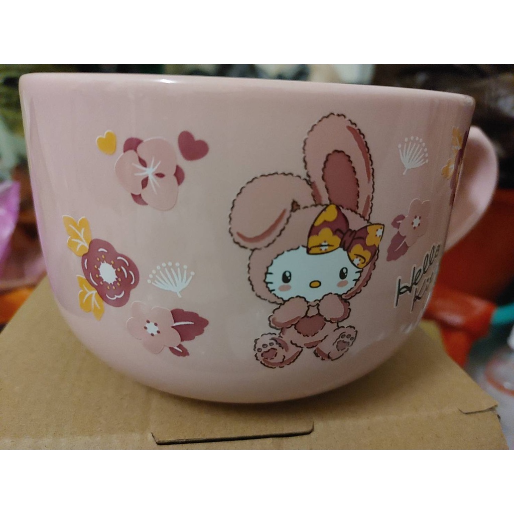 自售 7-11福袋hello kitty陶瓷湯碗
