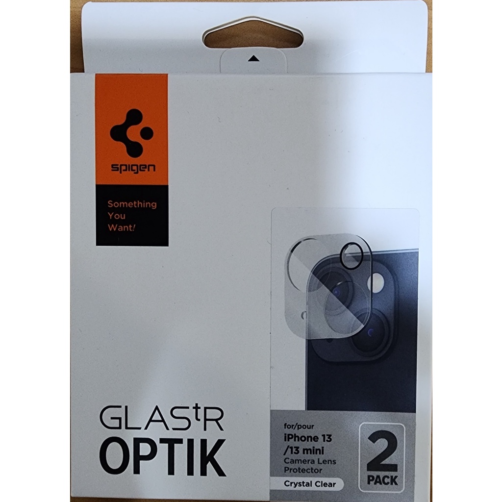 全新 Spigen iPhone 13 mini tR Optik 鏡頭保護貼 2入組 2 Pack 保貼 原廠盒裝