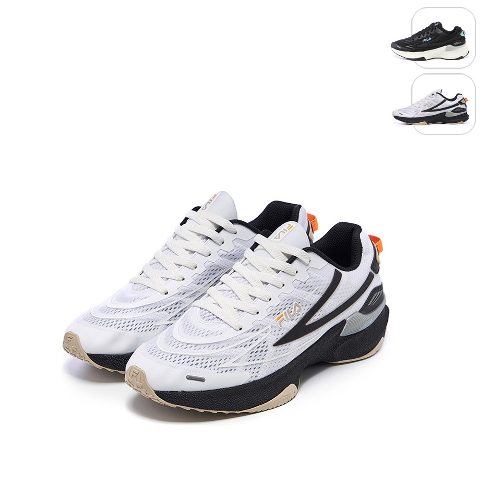 【FILA】中性 NRE E5 慢跑鞋-白 4-J531W-105