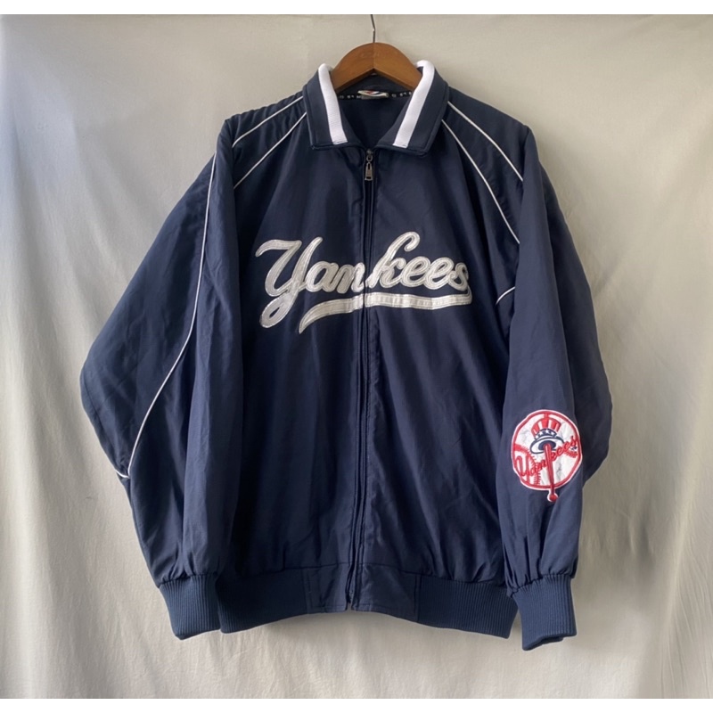 《舊贖古著》Majestic Yankees MLB 洋基隊 棒球外套 內裡刷毛 古著 vintage