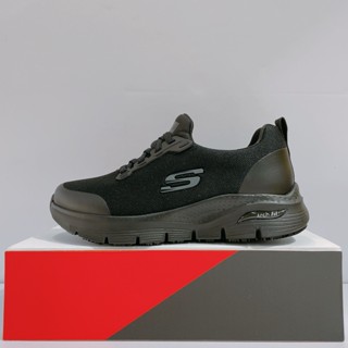 SKECHERS ARCH FIT SR 女生 黑色 寬楦 抗汙 防油 工作鞋 運動 慢跑鞋 108023WBLK
