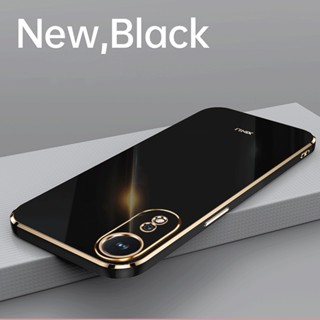 豪華 6D 鍍金外殼 Oppo Reno 8T 5G 軟 TPU 外殼彩色矽膠後蓋 Reno8 T 5G 全保護相機保護
