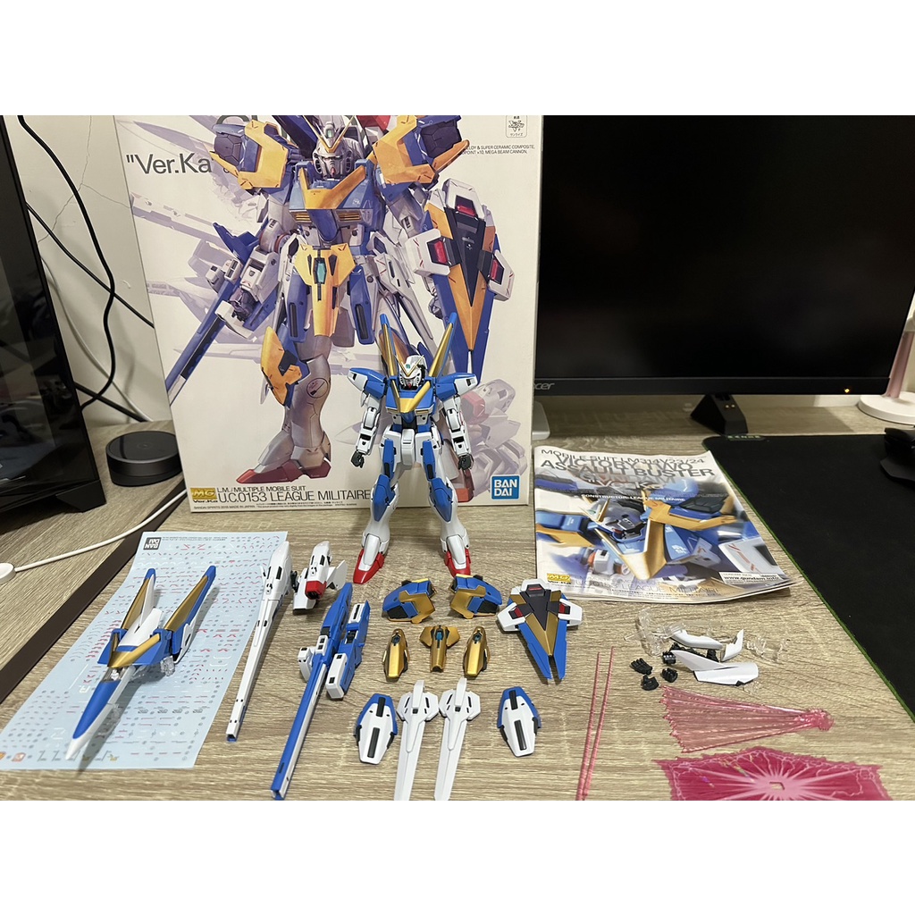 BANDAI MG 1/100 V2鋼彈 突擊殲滅型 PB限定 已組裝品 成品 V2AB KA版