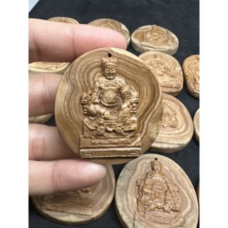 D8163 天然泰國龍宮舍利原礦 龍宮舍利 靈骨舍利跳出 帶眼 雕刻 廣澤尊王 墜子 墜飾 已打吊墜孔