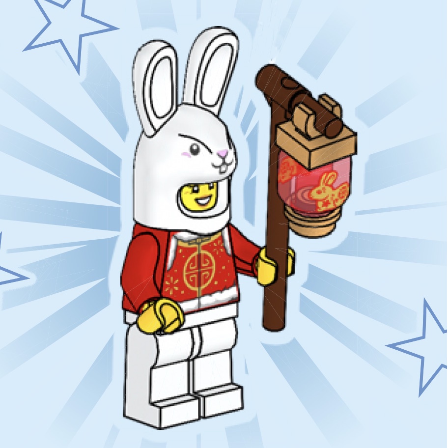 LEGO 80111 拆售 人偶 兔年 兔子人 (附手持配件如圖片)