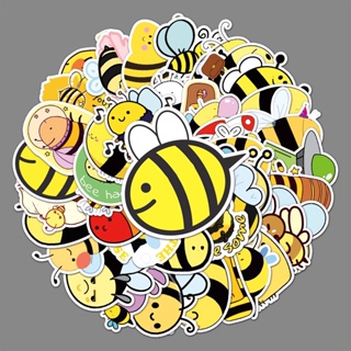 🔥新品🔥創意可愛 小蜜蜂 嗡嗡嗡 防水貼紙 車貼 可貼行李箱、筆電、滑板、汽機車gogoro、安全帽、保溫瓶 禮物 蜜蜂