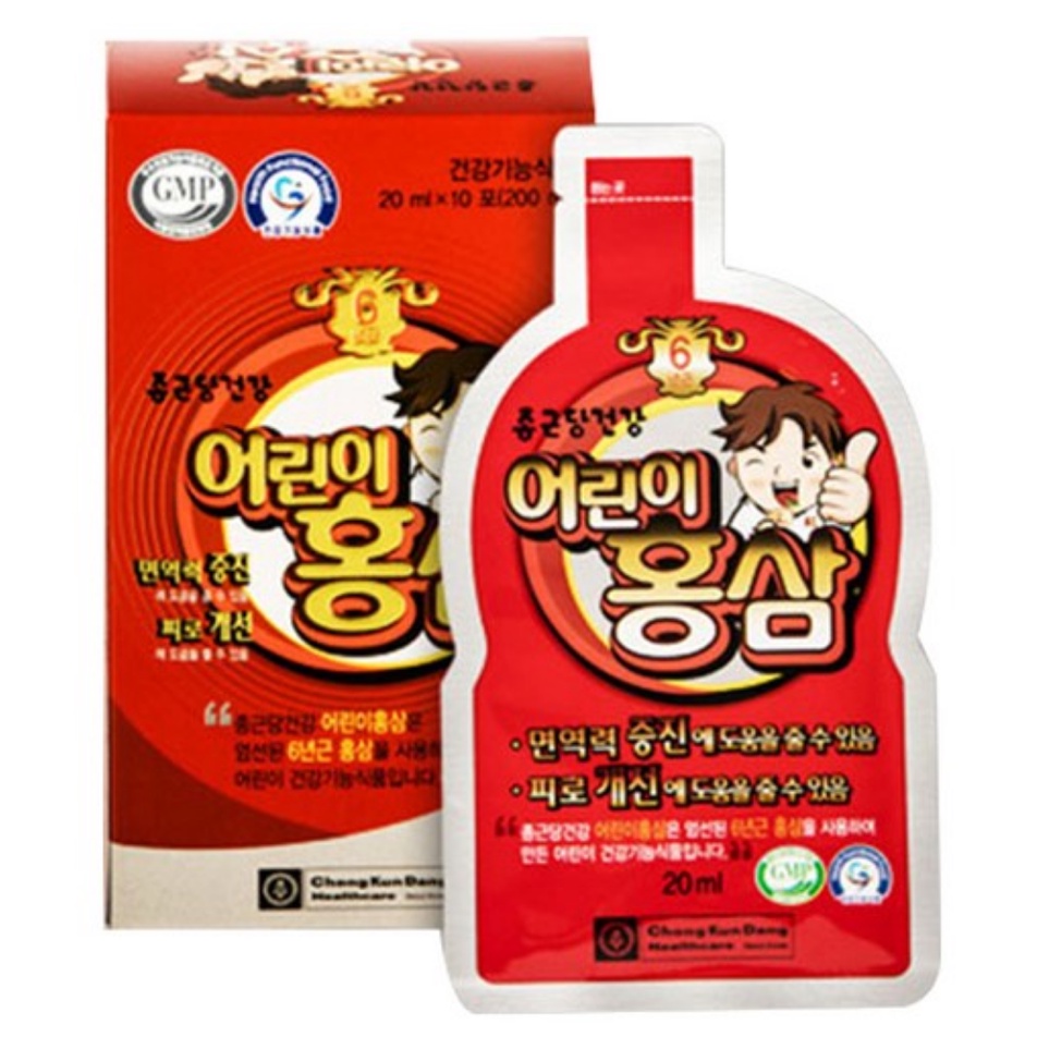 【崇坤當】紅參+草莓蘋果汁30袋韓國兒童保健品免疫