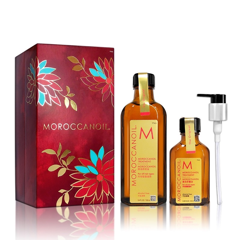 MOROCCANOIL 摩洛哥優油100ML富貴禮盒(摩洛哥優油100ML+隨身瓶25ML)