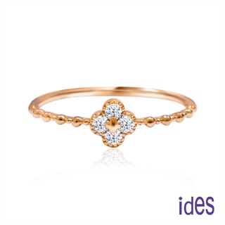 ides愛蒂思鑽石 日系輕珠寶14K玫瑰金系列鑽石戒指/幸福