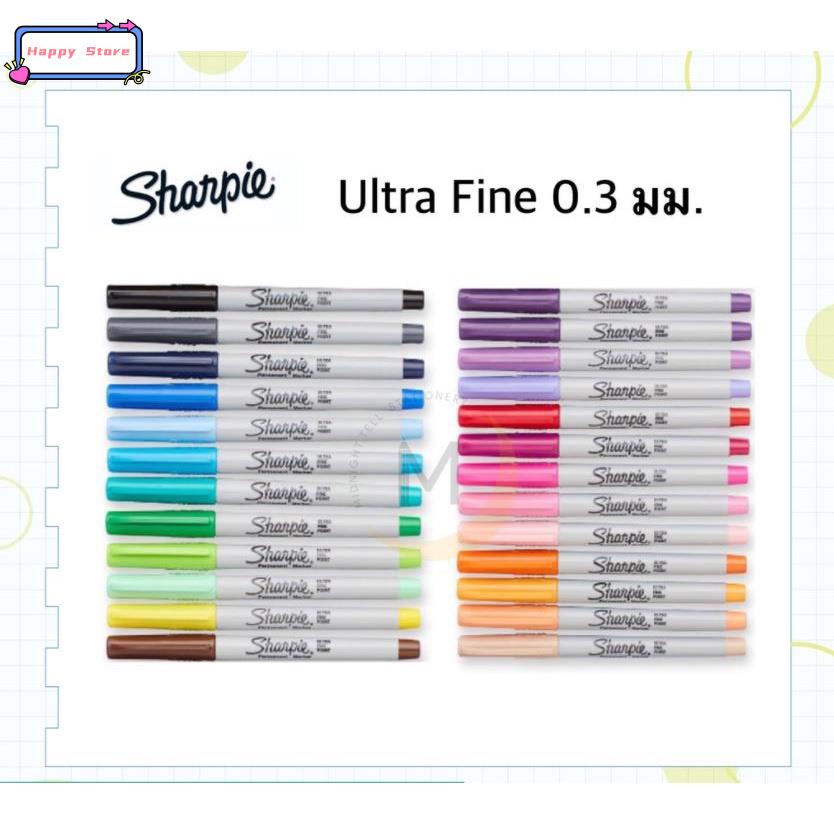 3pcs Sharpie Permanent marker Sharpie Ultra Fine 0.3 mm. (De
