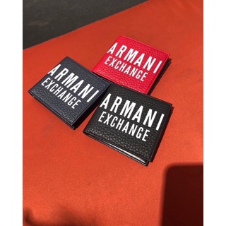 🔥卡拉國內外代購🔥 現貨在台🇹🇼 Armani Exchange 男短夾 字樣款 黑色