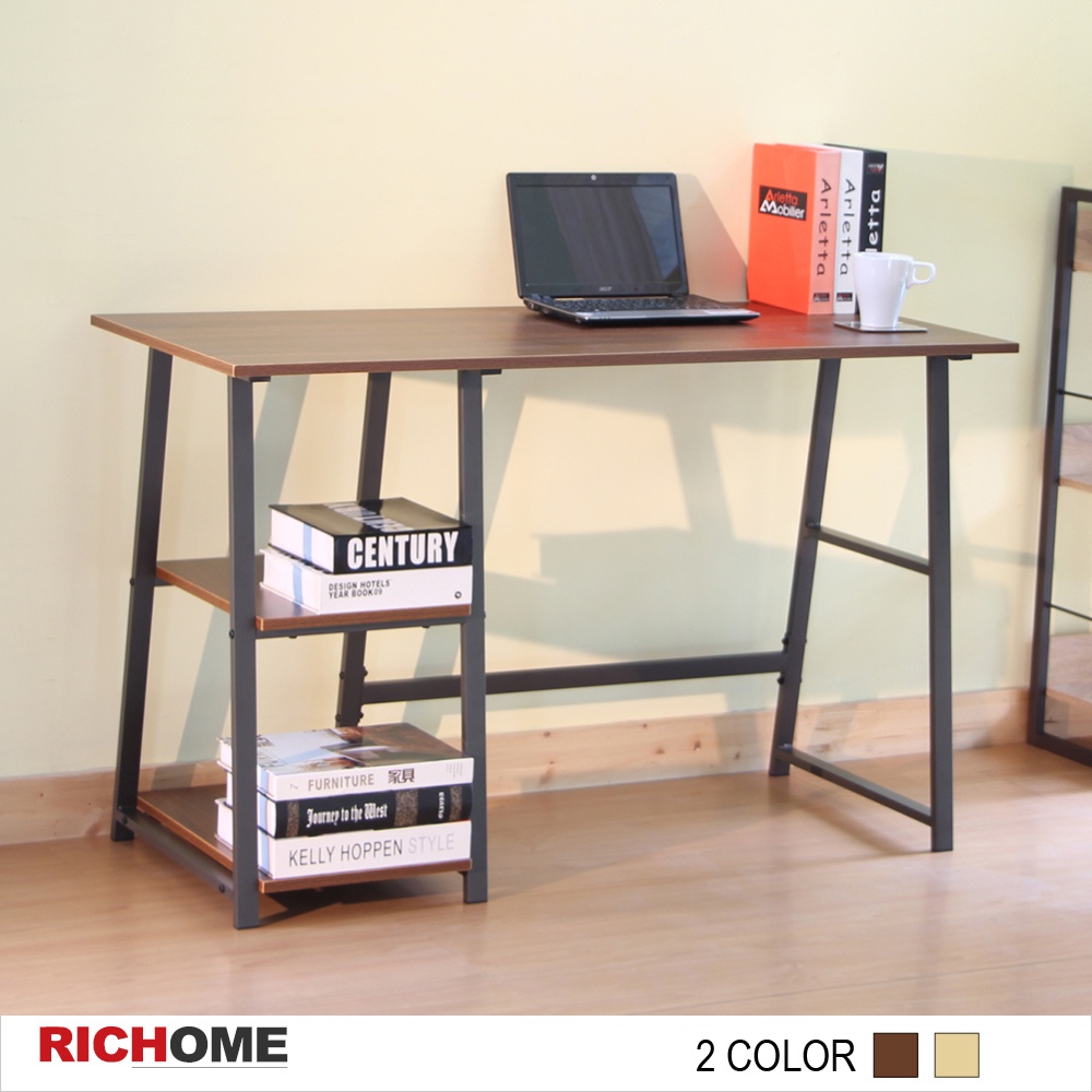 RICHOME 福利品 DE-231 鋼鐵人工作桌  辦公桌 工作桌 電腦桌 書桌 桌子 收納桌 書架