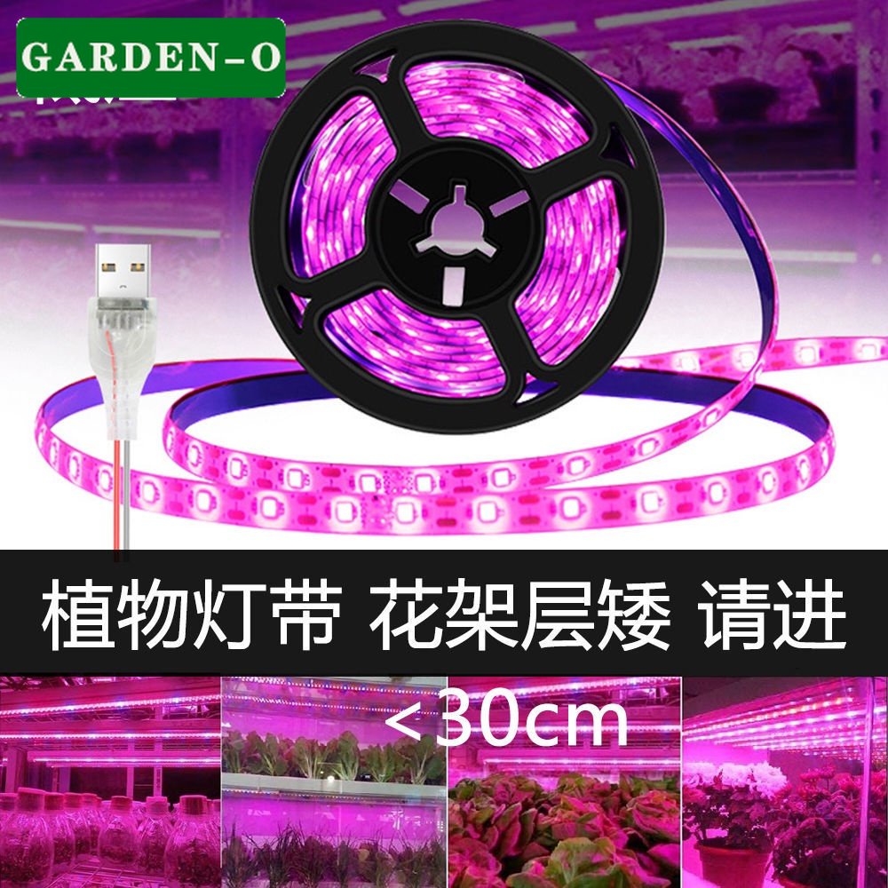 植物生長燈帶多肉補光燈室內綠植花果蔬全光譜led補光燈低壓省電