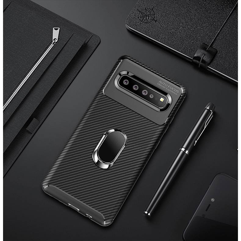 防撞防摔碳纖維紋理防滑手機保護殼 Samsung S10 S9 S10E Note10 Note20 5G 手機殼
