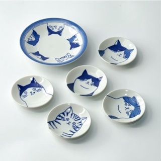 現貨 日本製 SHICHITA 美濃燒 貓咪 餐盤 日式餐具 餐具 小碟子 盤子 盤 餐碗 碗 日本進口