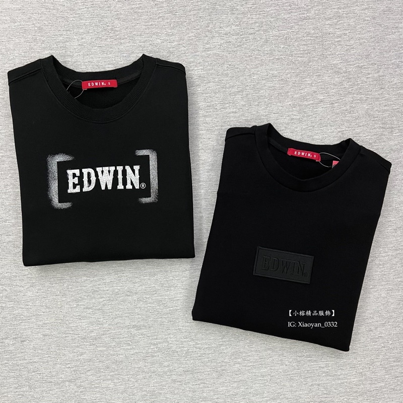 【小榕精品服飾】EDWIN 愛德恩專櫃秋冬新款大學T（兩種款式）EDWIN 愛德恩 EDWIN大學t 愛德恩大學t