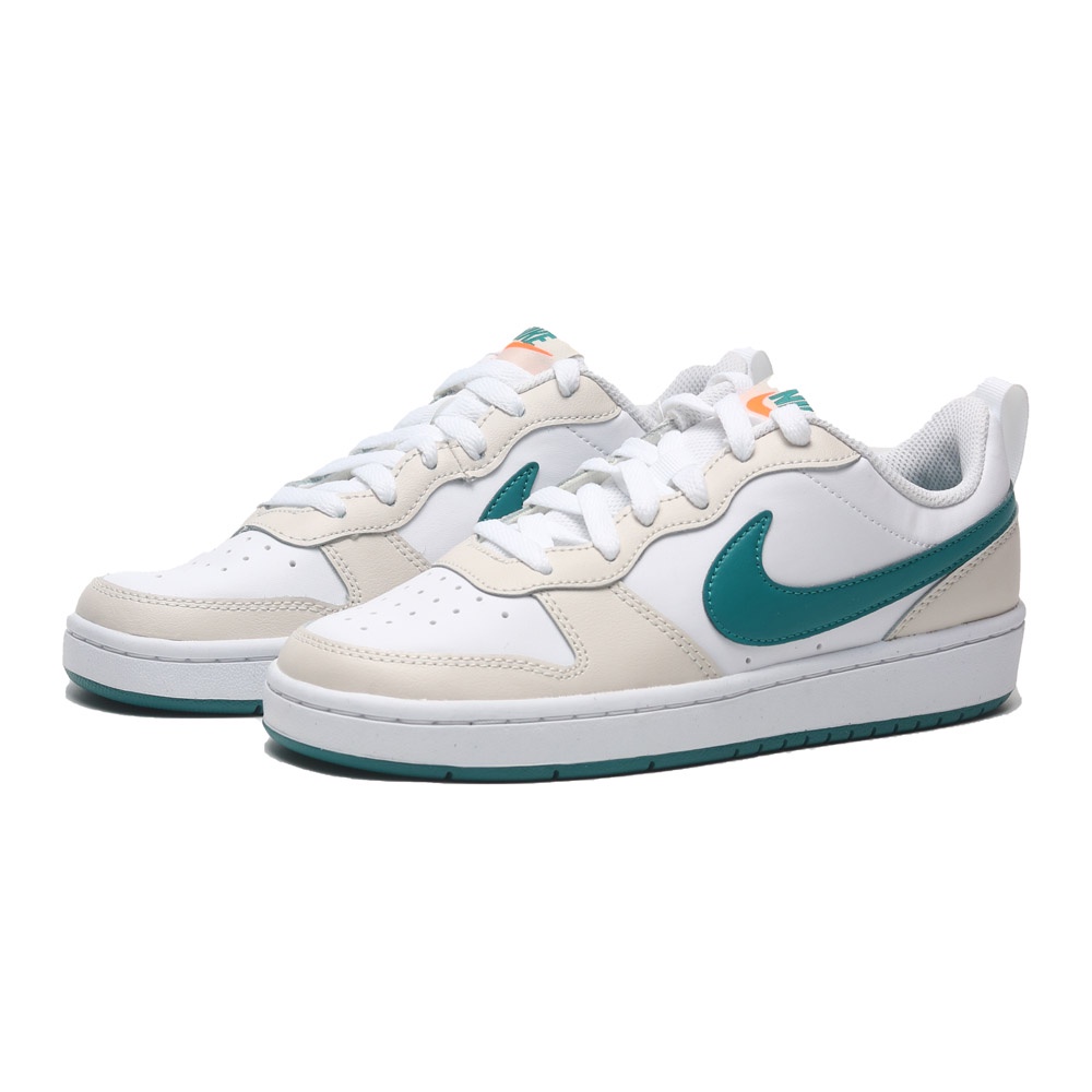 NIKE COURT BOROUGH LOW 2 GS 奶油 藍綠 米白 湖水綠 女 BQ5448-017