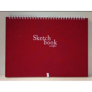 ╭＊Amy星辰屋＊╯Conifer綠的事務 Sketch book 16K 布面繪圖本/紅色