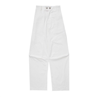 “Fe3c官方” F Logo 3D Knee Baggy Work Trousers (White)