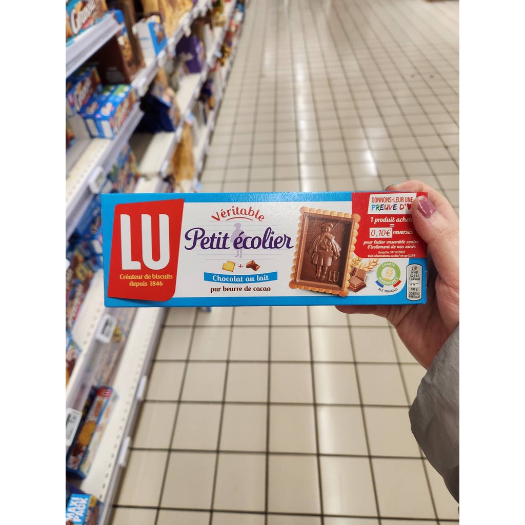 🇨🇵 阿圓法國代購／ 法國百年餅乾品牌 LU 小騎士餅乾 écolier 經典牛奶巧克力/黑巧克力/白巧克力