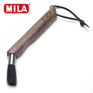 MILA 彎頭胡桃木咖啡毛刷(清潔刷毛) 咖啡刷 清潔刷