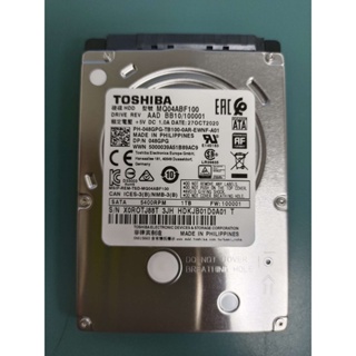 【TOSHIBA】MQ04ABF100 2.5吋硬碟 1TB(拆封新品&庫存良品)