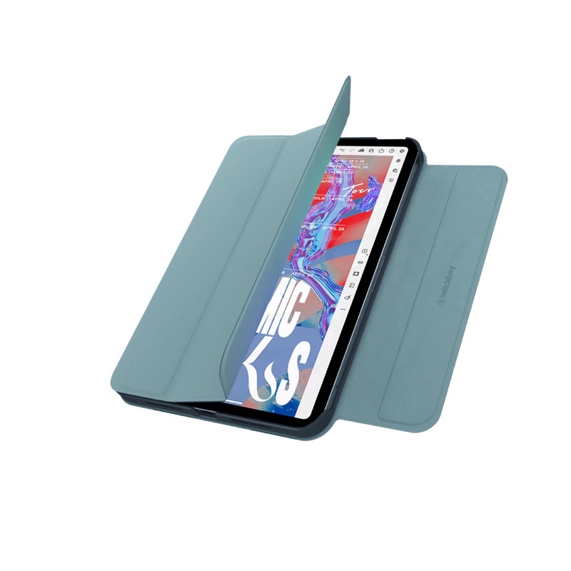 SwitchEasy美國魚骨-iPad mini 6-8.3吋-多角度支架折疊式保護套-寧靜藍#全新#購於momo