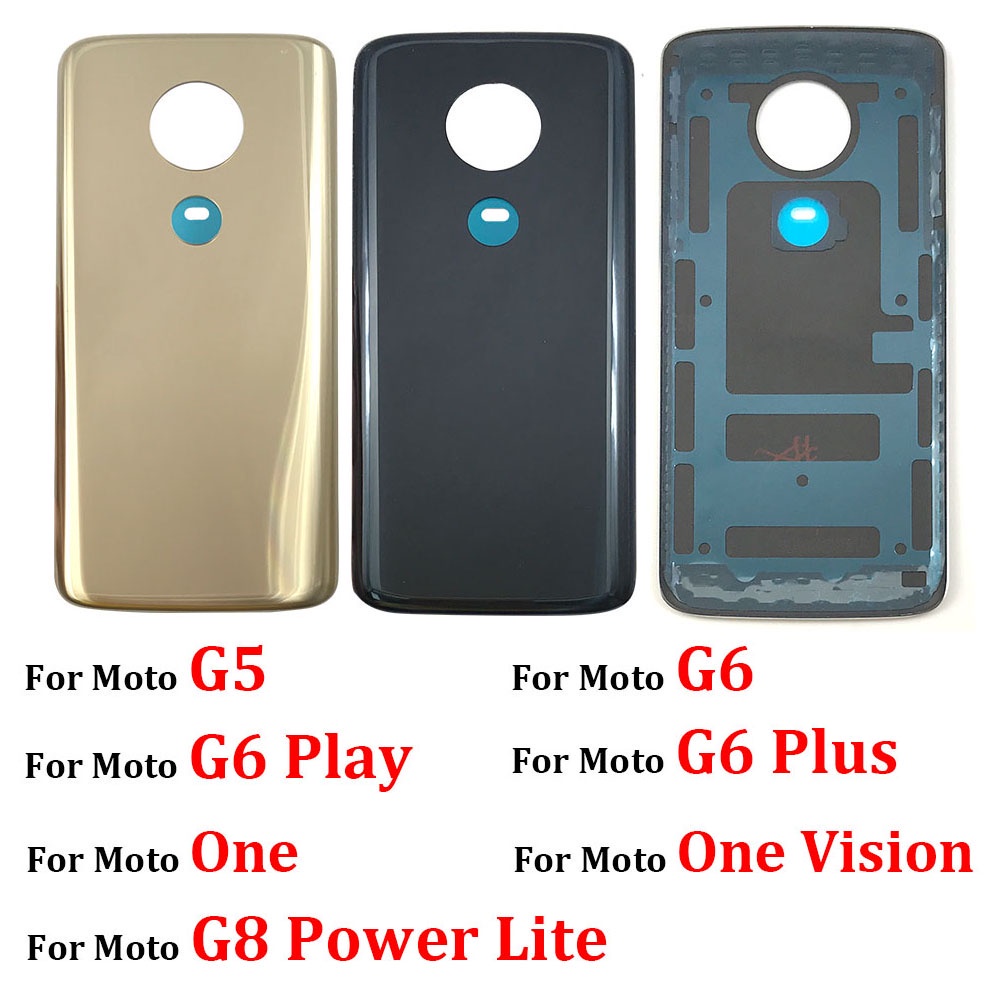 手機電池後蓋適用於摩托MOTO X4 G5 G6 Play Plus G8 Power Lite One Vision