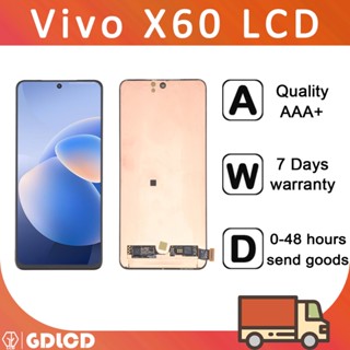 Vivo x60 LCD 螢幕數字化儀元件 LCD 顯示屏更換部件適用於 vivo x60 V2045 觸控式螢幕